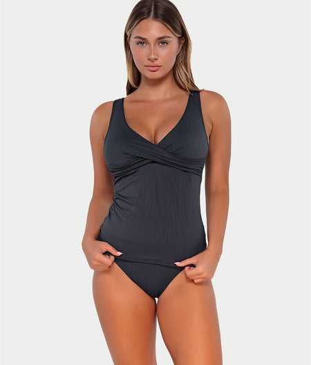 Elsie Underwire Wrap Tankini Top