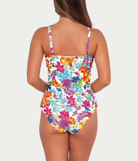 Printed Taylor Underwire Tankini Top: Camilla Flora