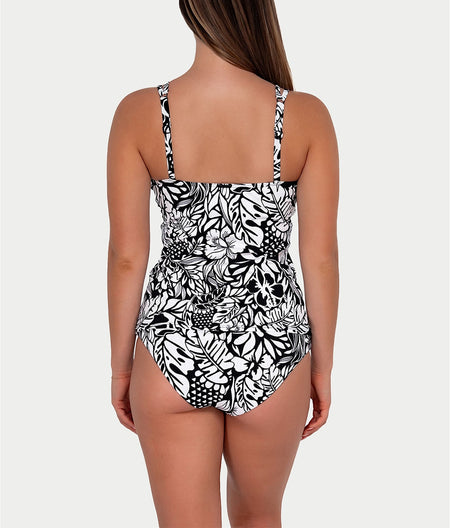 Printed Taylor Underwire Tankini Top: Caribbean Seagrass