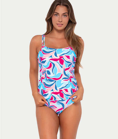 Printed Taylor Underwire Tankini Top: Making Waves