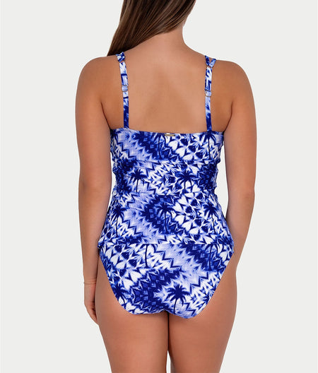 Printed Taylor Underwire Tankini Top: Tulum