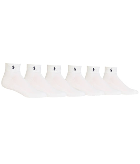 Rib Cuff Sport Quarter Socks 6-Pack