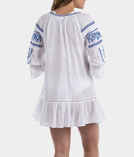 Embroidered Tunic Cover-Up