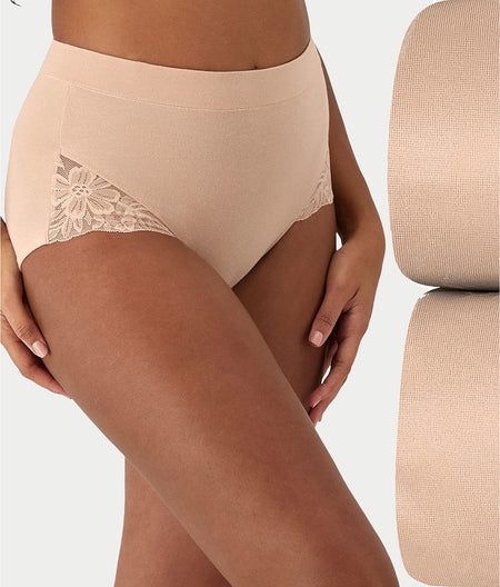 Breathe Lace High-Waist Brief 2-Pack