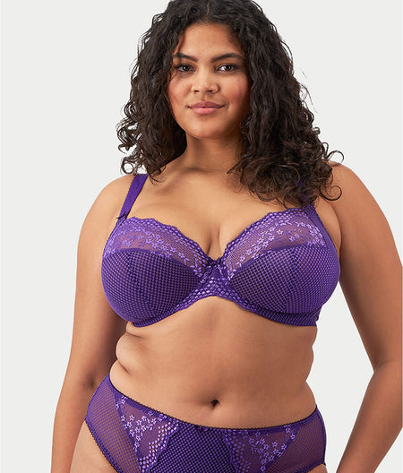 Charley Side Support Plunge Bra : Iris