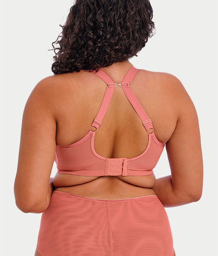 Matilda Side Support Plunge Bra: Rose Leo