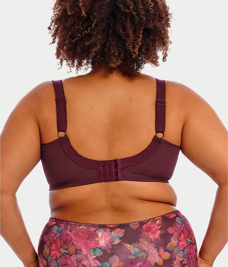 Kayla Side Support Bra: Plum Rose