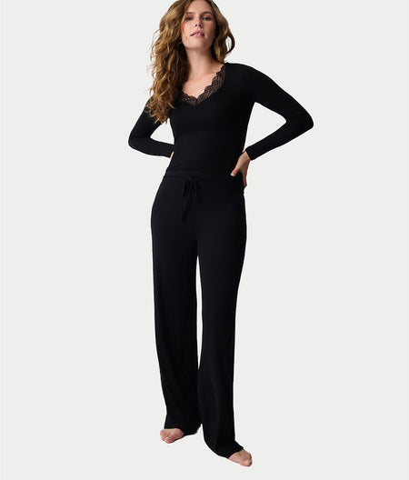 Lacey Basics Knit Pajama Set