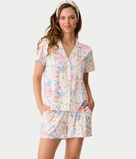 Garden Dream Knit Short Pajama Set