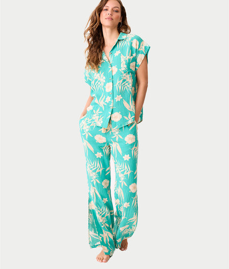 Tahitian Tropics Woven Pajama Set