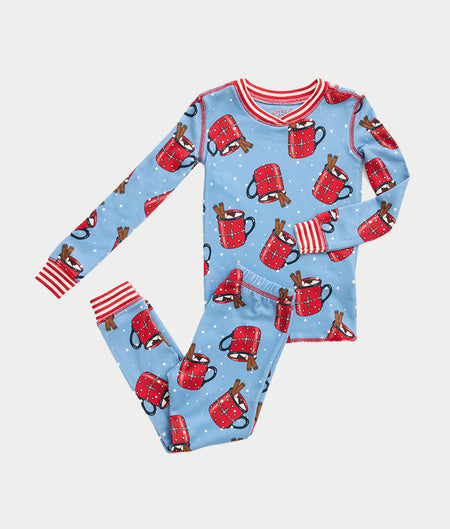 Hug In A Mug Kids Knit Pajama Set