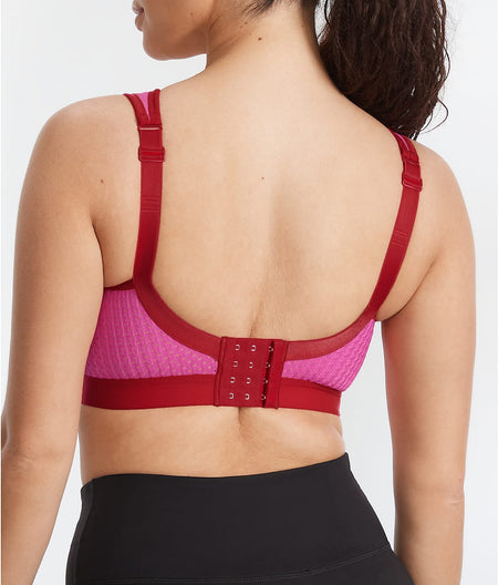 High Impact Wire-Free Sports Bra: Candy Red