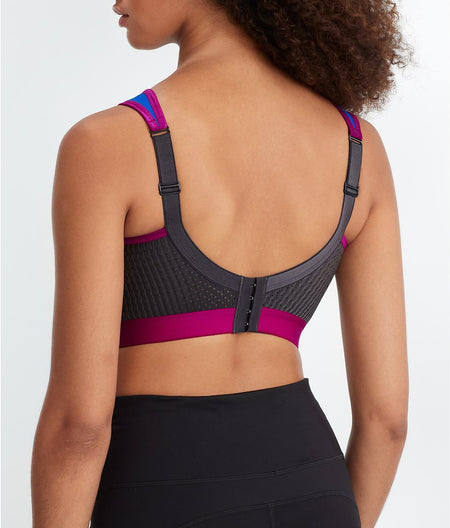 High Impact Wire-Free Sports Bra: Pacific Blue