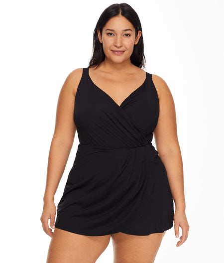 Plus Size Live in Color Surplus Swim Dress