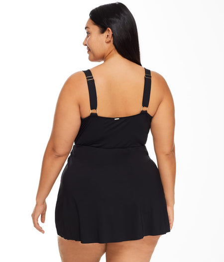 Plus Size Live in Color Surplus Swim Dress