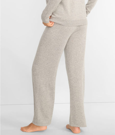 Cashmere Wide Leg Knit Lounge Pants