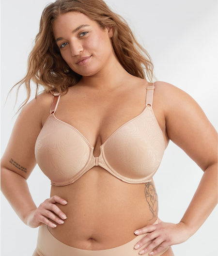 Comfort Revolution Front-Close T-Shirt Bra