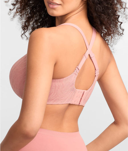 The Favorite T-Shirt Bra: Smooth Lace Ash Rose