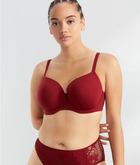 The Favorite T-Shirt Bra: Berry