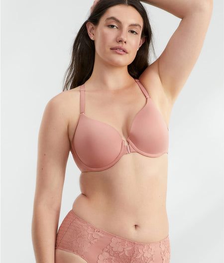 The Effortless Front-Close Bra: Ash Rose