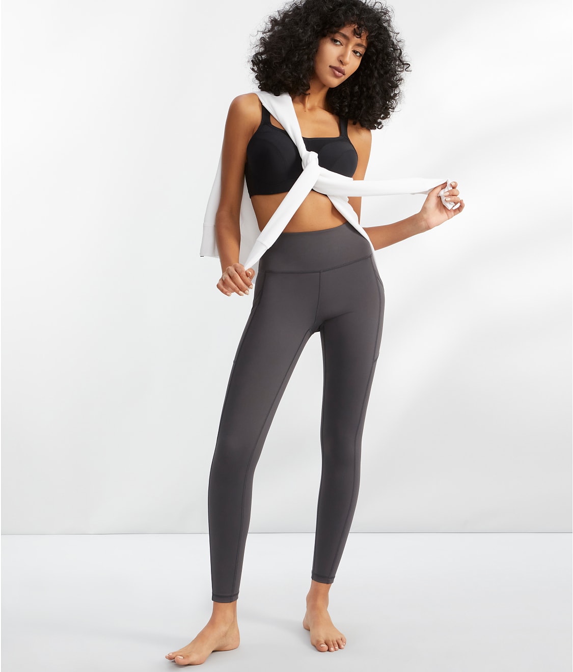 Bare Women s High Impact High Waist Leggings Black Small