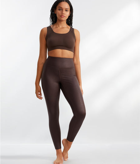 The Faux Leather High-Waist Leggings