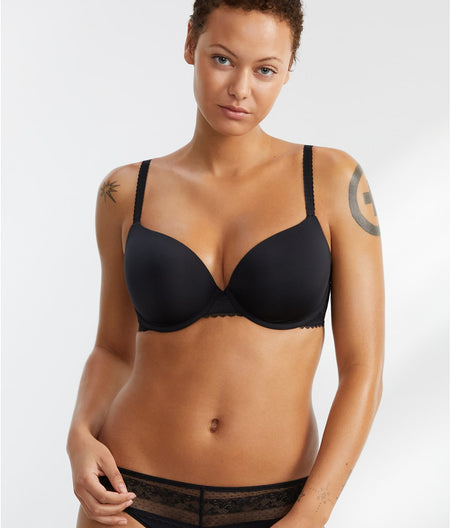 The Bare Demi T-Shirt Bra: Black