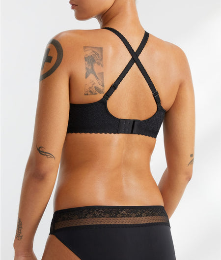 The Bare Demi T-Shirt Bra: Black