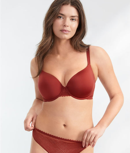 The Bare Demi T-Shirt Bra: Spiced Apple