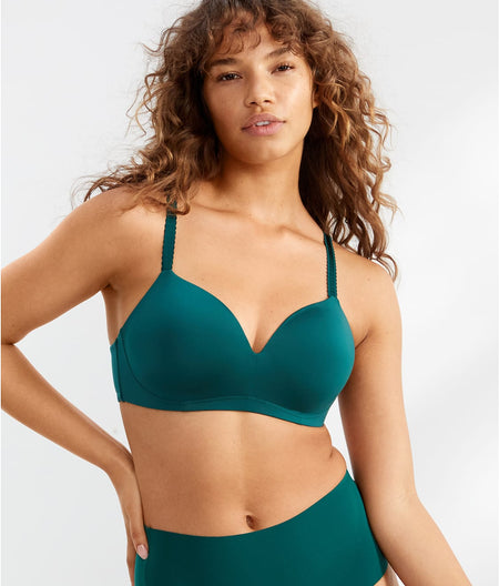 The Favorite Wire-Free Smoothing T-Shirt Bra: Botanical Garden