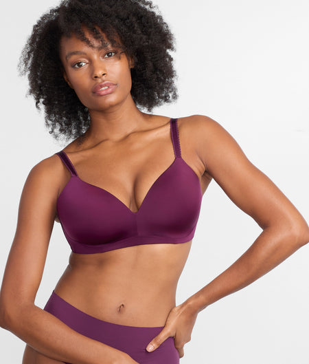 The Favorite Wire-Free Smoothing T-Shirt Bra: Potent Purple