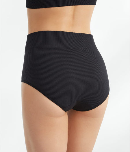 The Ribbed Seamless High-Waist Brief