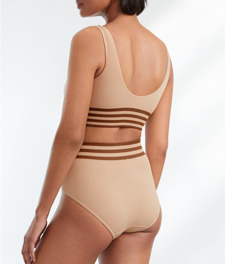 The Ribbed Seamless High-Waist Brief