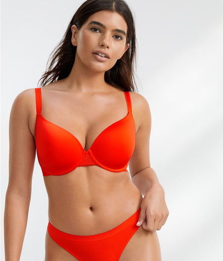 The Bare Demi T-Shirt Bra: Poppy