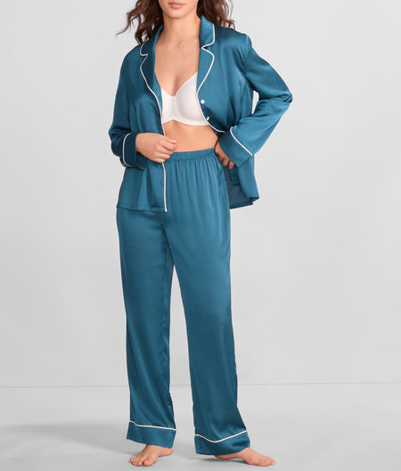 The Washed Satin Pajama Set