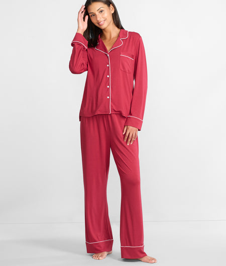 The Cooling Piped Pajama Set