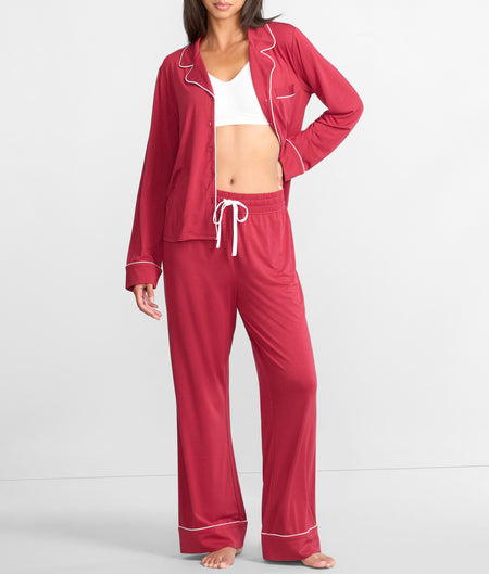 The Cooling Piped Pajama Set