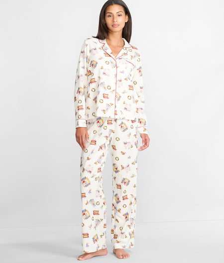 The Cozy Brushed Cotton Printed Pajama Set