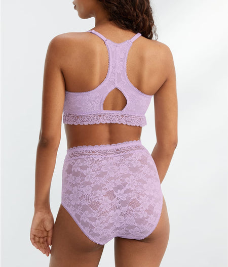 The Soft Stretch High-Waist Lace Brief