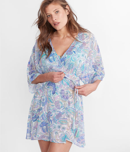 Mystique Sheer Woven Tunic Cover-Up