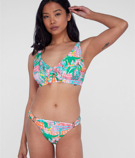 Tie Front Bikini Top: Havana