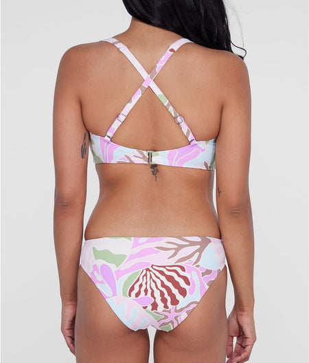 Tie Front Bikini Top: Ocean Treasures