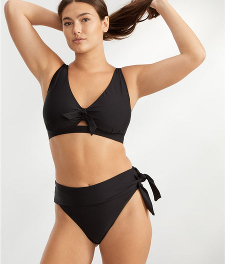 Sash Fold-Over Bikini Bottom