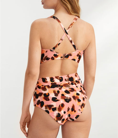 Tie Front Bikini Top: Wild One