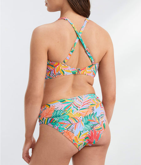 Tie Front Bikini Top: Wild Tropic