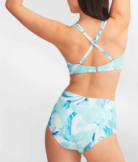 Wrap Bikini Top: Ocean Waves