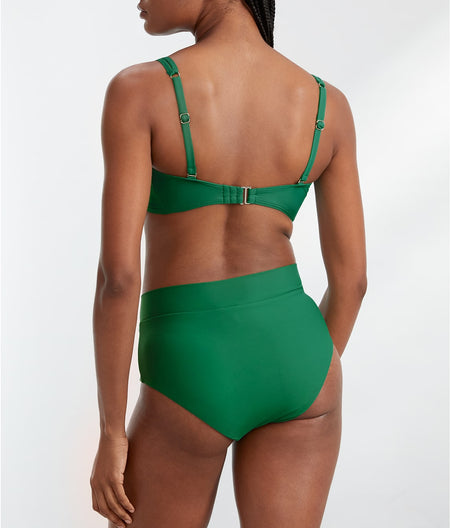 Wrap Bikini Top: Emerald