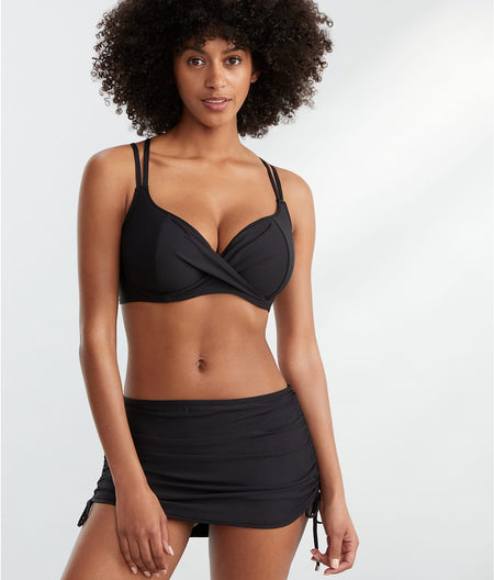 Wrap Bikini Top: Eco Onyx