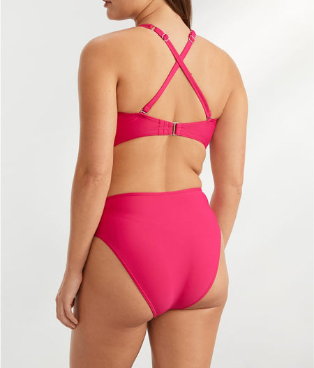 Wrap Bikini Top: Hibiscus