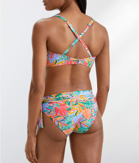 Wrap Bikini Top: Wild Tropic